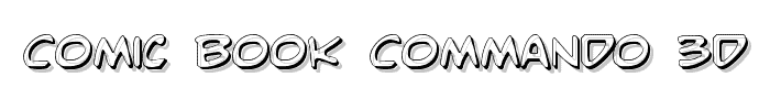 Comic Book Commando 3D font